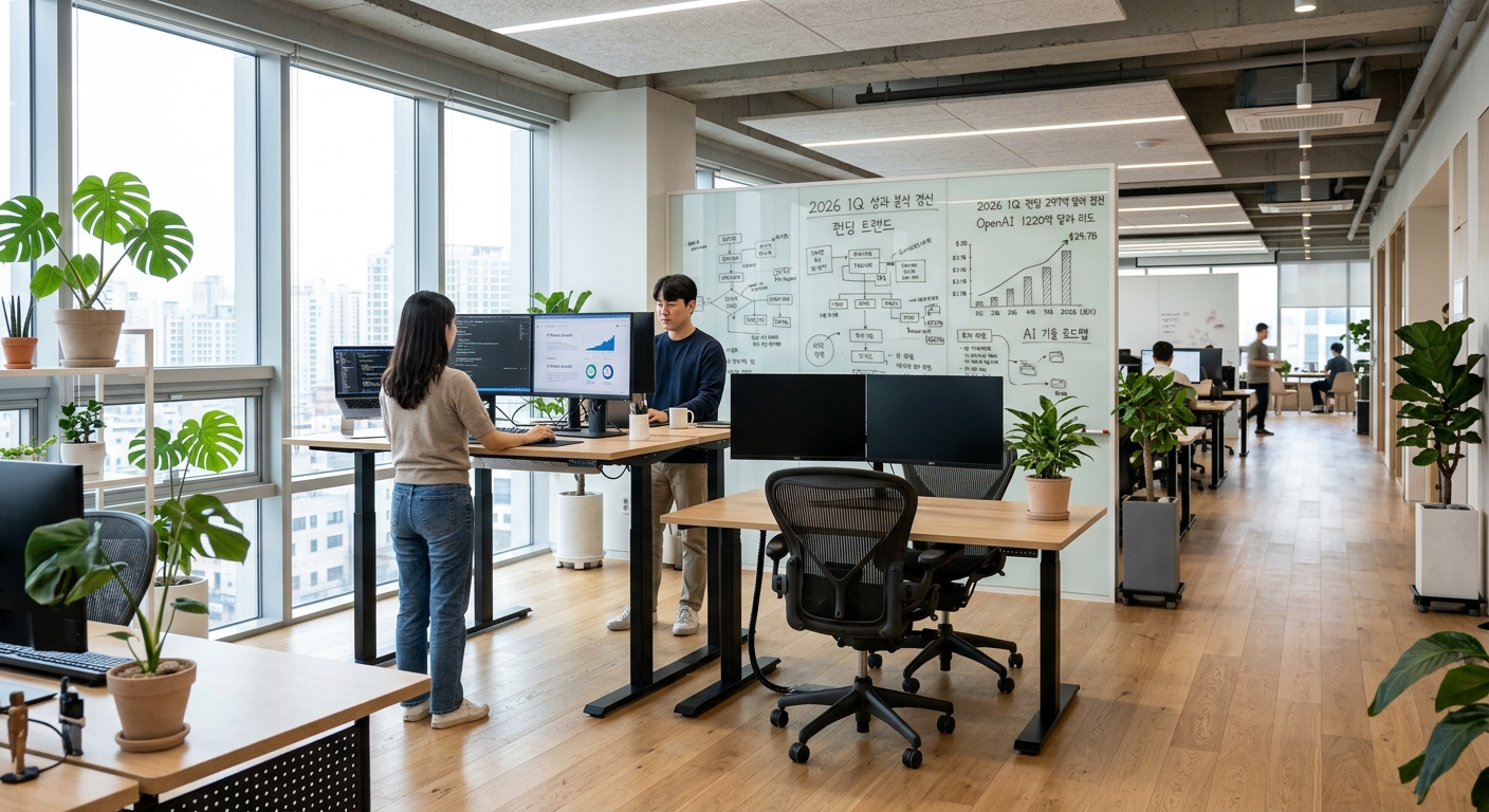 2026년 1분기 스타트업 펀딩 297억 달러 경신...OpenAI 1220억 달러가 주도