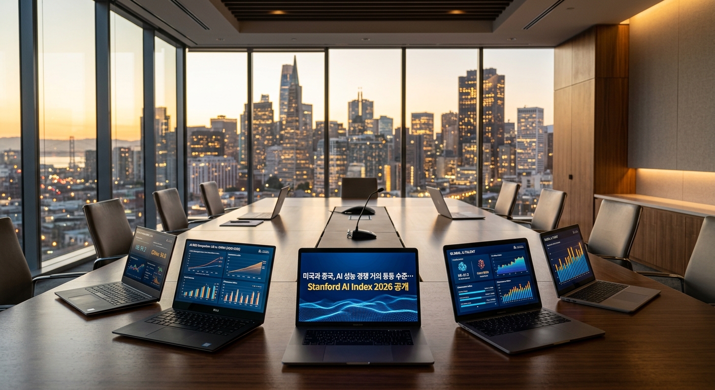 미국과 중국, AI 성능 경쟁 거의 동등 수준...Stanford AI Index 2026 공개